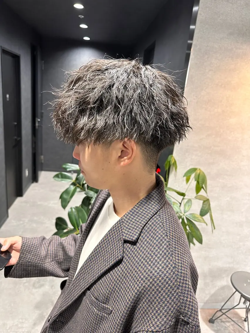 ショート パーマ メンズ 【メンズサロン】 BLUCK 横浜のヘアスタイル