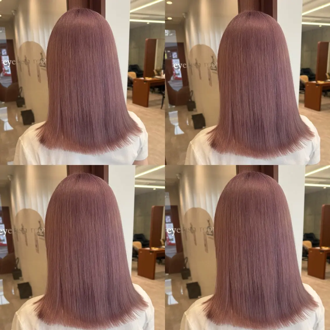 ミディアム カラー ブリーチ ダブルカラー イヤリングカラー イルミナカラー ブリーチなしカラー ヘアカラー トリートメント moc立川 ケアブリーチのヘアスタイル