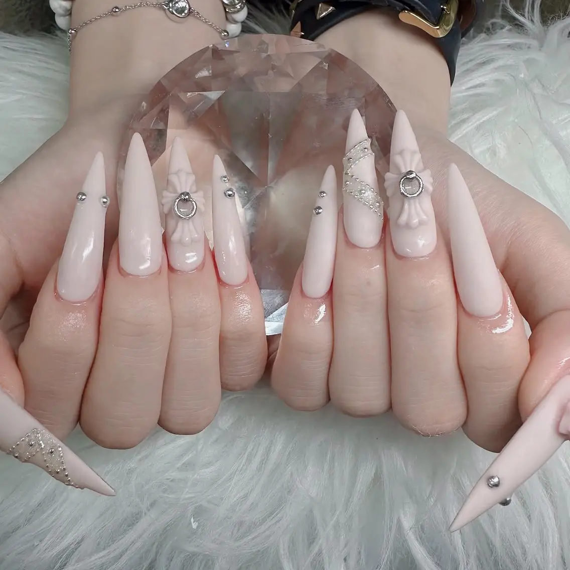 ネイル フットネイル フレンチネイル グラデーション 韓国ネイル ロングネイル ハンドネイル Hani Nail Salonのネイルデザイン