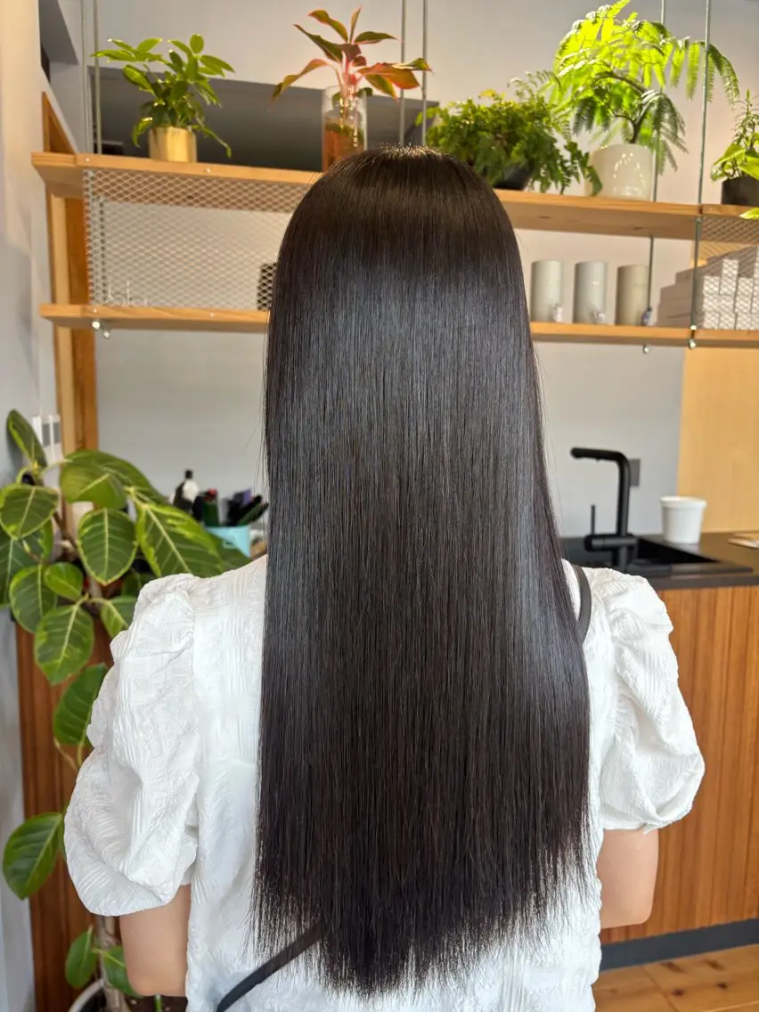 ロング 縮毛矯正 "THINKAND" ayumiのヘアスタイル