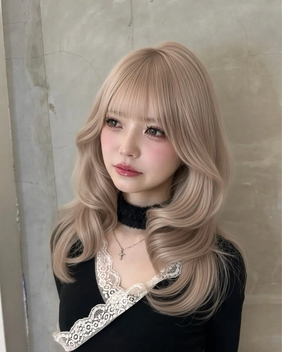 ロング カラー ヘアアレンジ ヘアカラー トリートメント 透明感カラー🎀艶髪 Anju/渋谷🎀のヘアスタイル