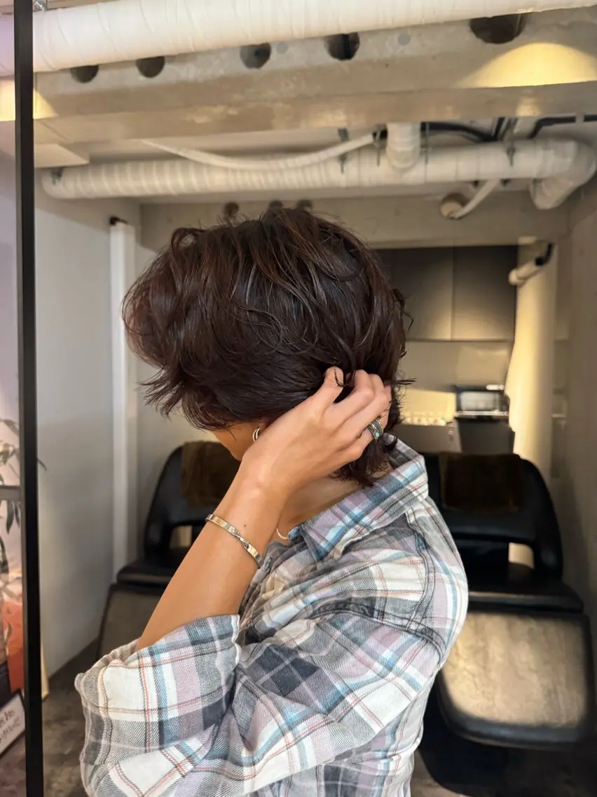 メンズ カット パーマ トリートメント お洒落メンズスタイル aco 🌙のヘアスタイル