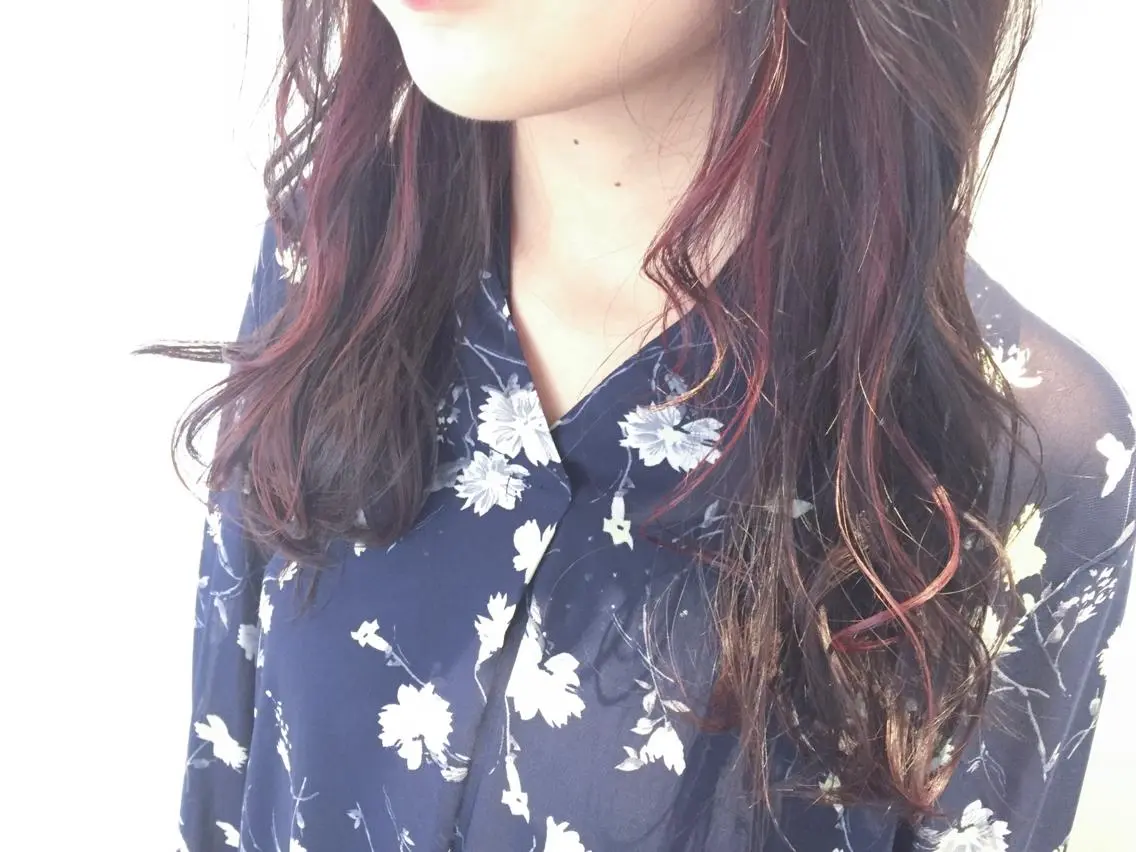 ロング カラー イヤリングカラー mayo 🐄🌈のヘアスタイル