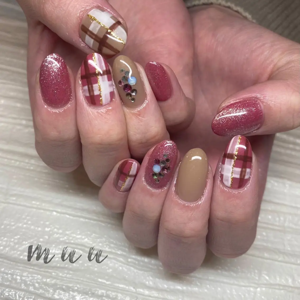 ネイル ラメ(グリッター) ワンカラーネイル muu nailのネイルデザイン