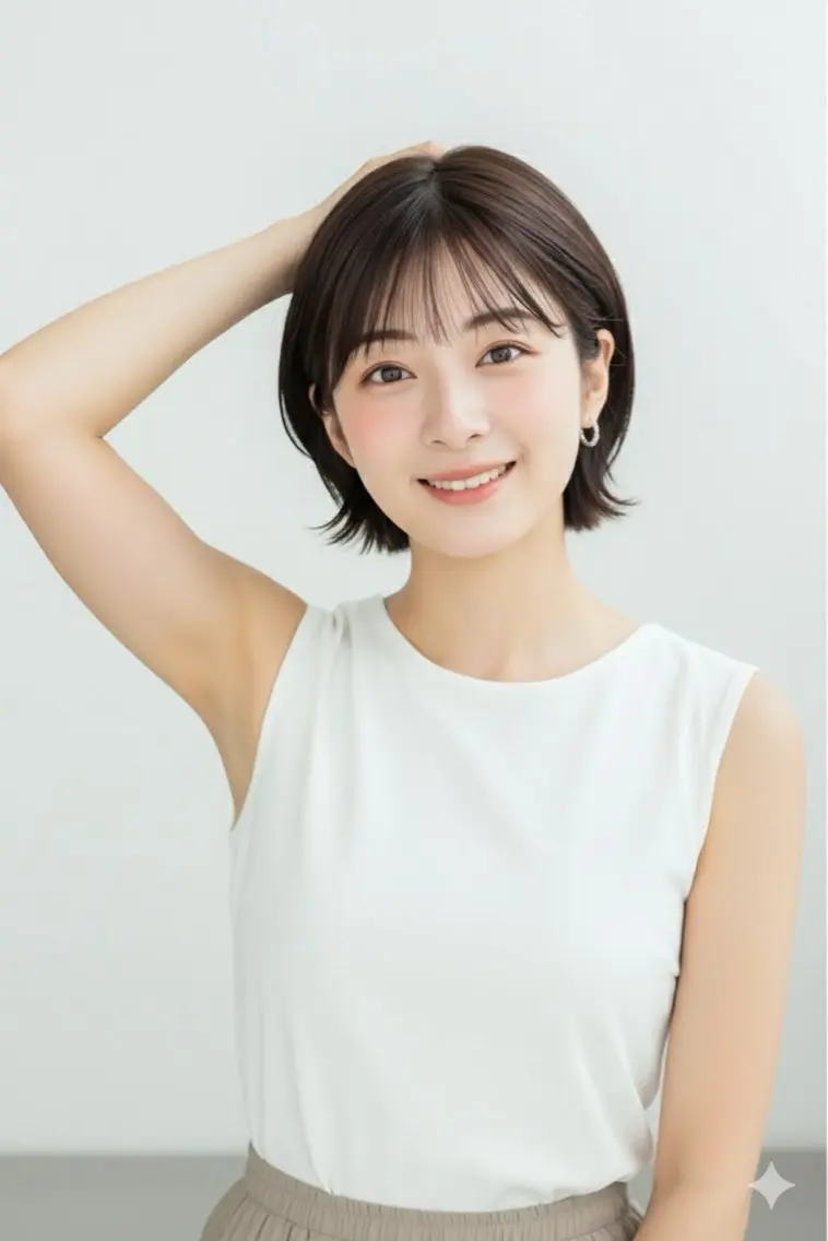 ショート カット ヘアカラー トリートメント ヘッドスパ ヘアセット リベルテ 渋谷のヘアスタイル