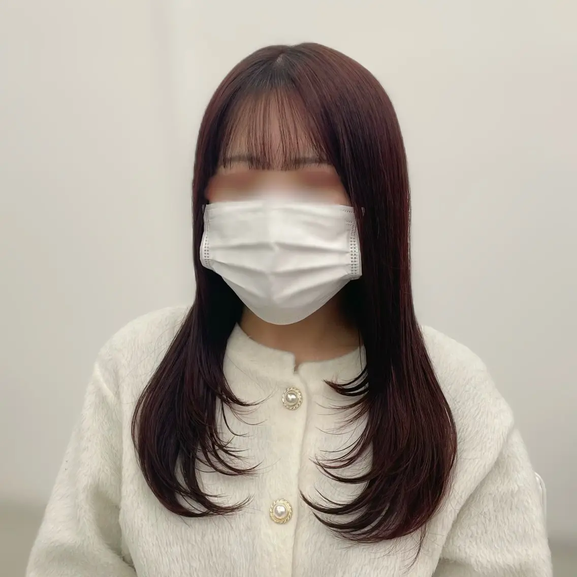 セミロング カラー 髪質改善×ブリーチ なしカラー/桃愛のヘアスタイル