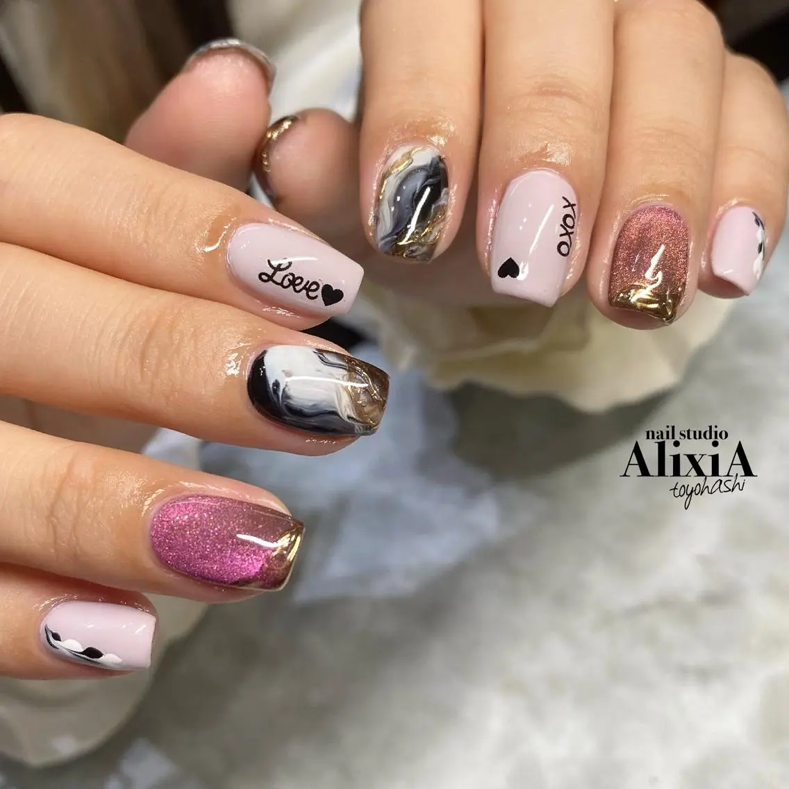 ネイル フットネイル AlixiA ゆみのネイルデザイン