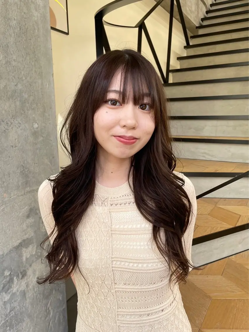 ロング 韓国トレンド💓 阿部あんじゅのヘアスタイル