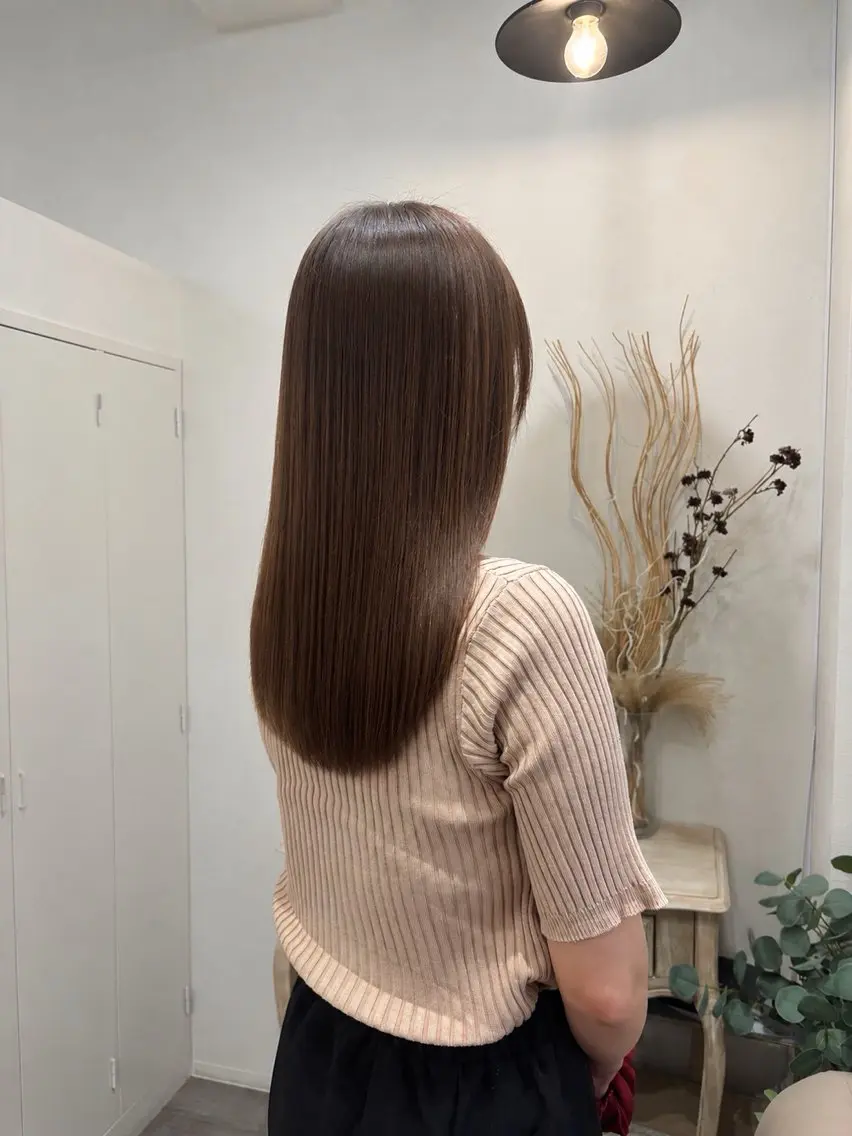 ロング 縮毛矯正 ROCCA hair ヒナのヘアスタイル