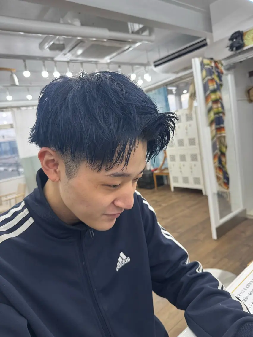 ショート カラー メンズ カット ヘアカラー メンズ特化サロン ユウヘイのヘアスタイル