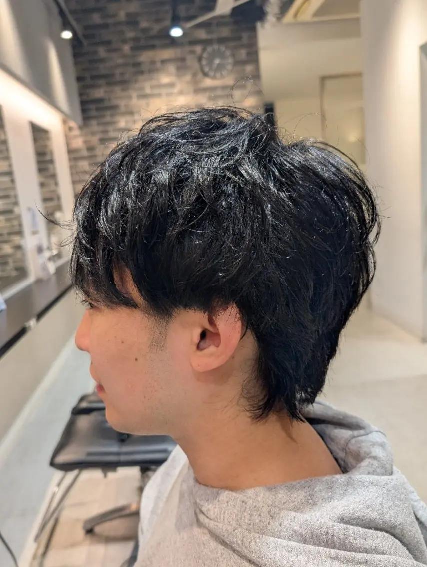 ショート メンズ メンズパーマ 刈り上げ ヘアカラー パーマ トリートメント 河野日南/メンズ全般 /ヘアケア/髪質改善のヘアスタイル