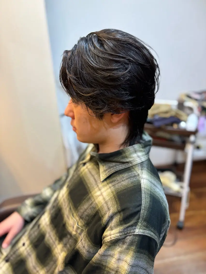 【🔥技術保証付🔥】メンズカット + 選べるパーマ (波巻き/ツイスパ/スパイラル/緩め)の写真