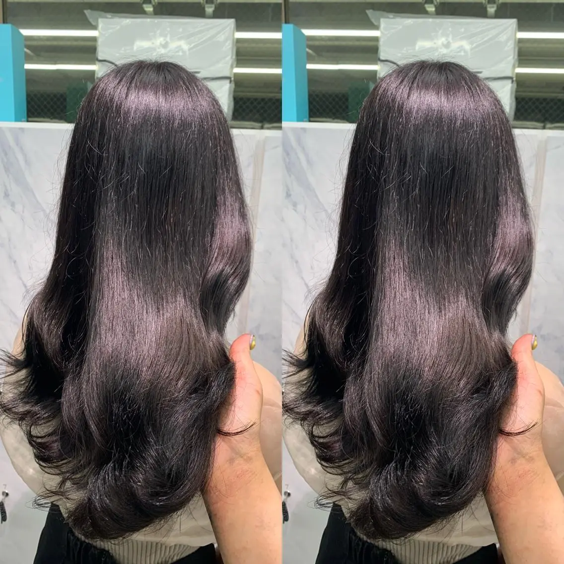 セミロング カット ヘアカラー トリートメント プルエクステ 🖤MIYUのヘアスタイル