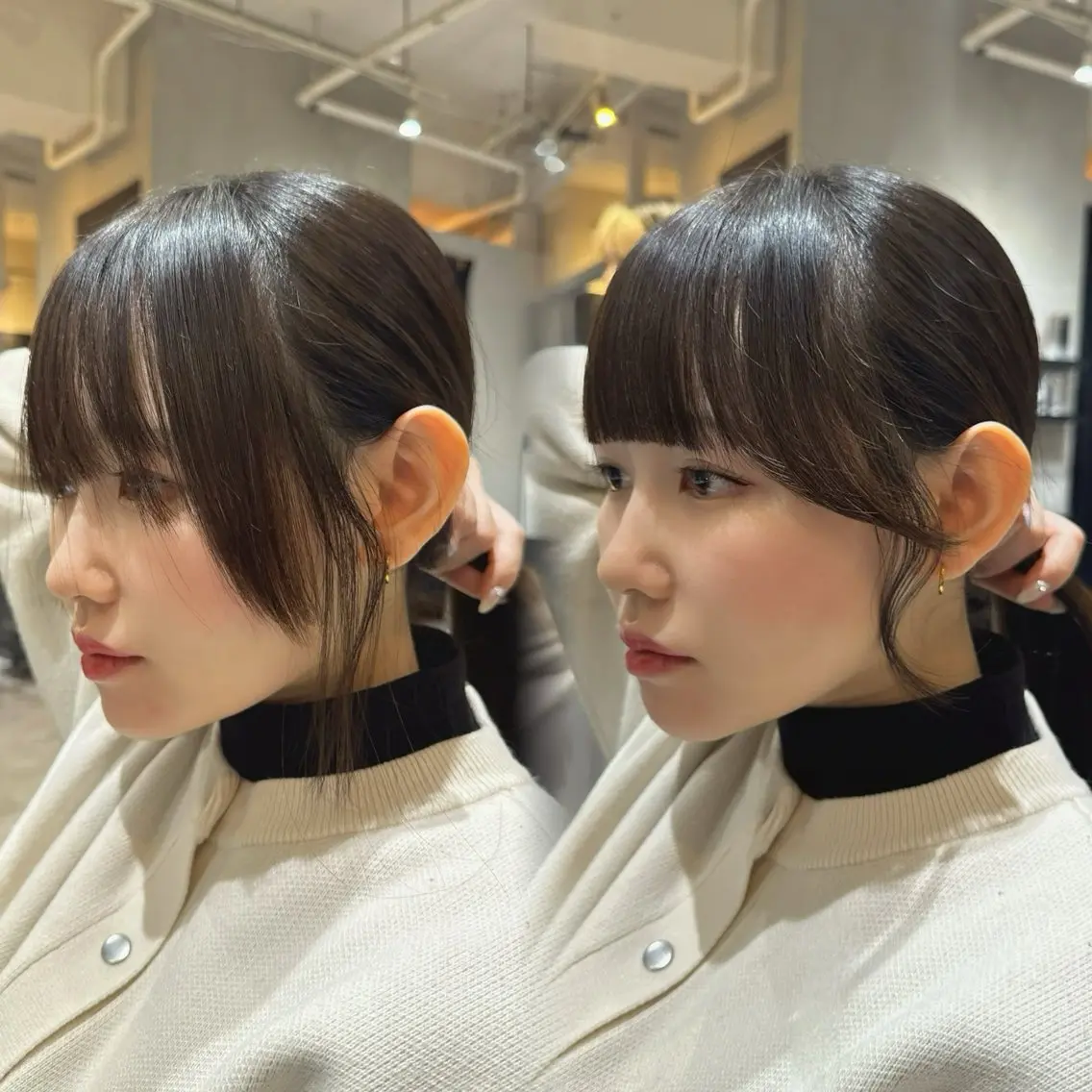 前髪,顔周りカット【コテ巻き･ストレート仕上げ🇰🇷】の写真