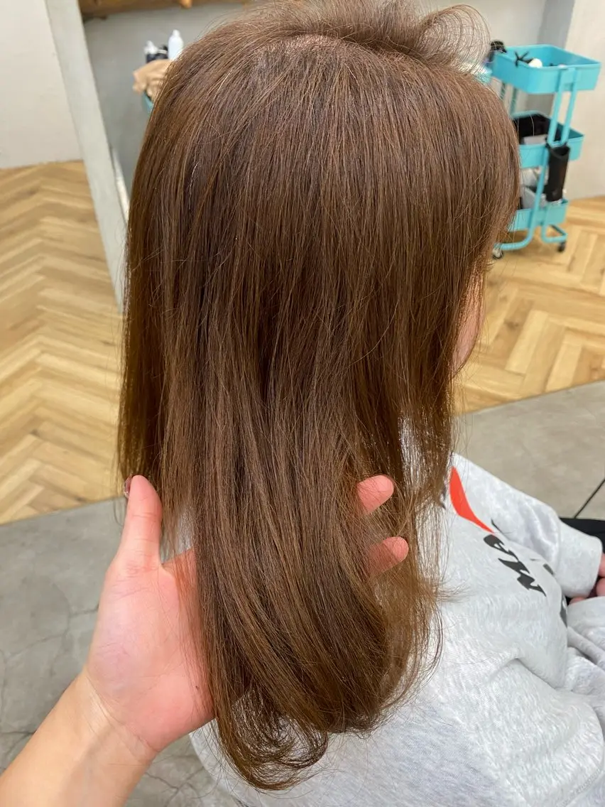 ミディアム カラー ベージュカラー 似合わせヘア 💇🏻‍♀/マリアのヘアスタイル