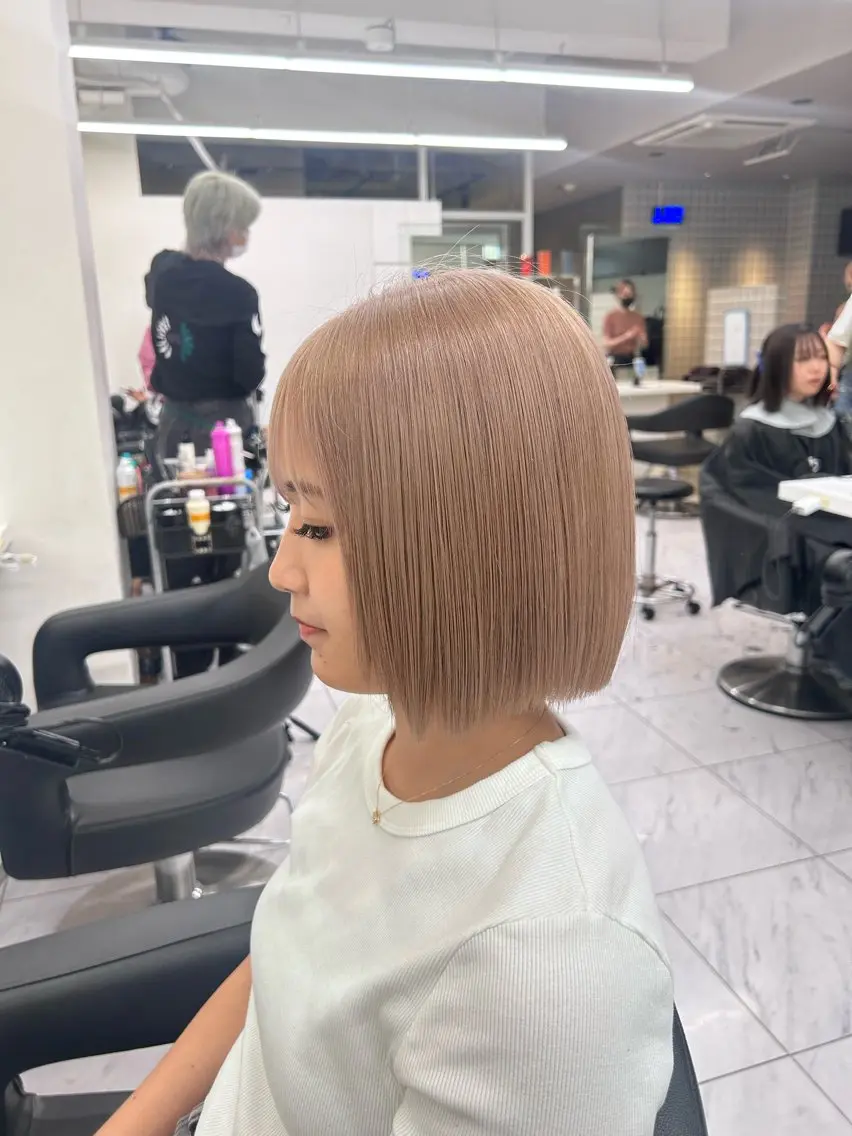ロング カラー パーマ ヘアアレンジ メンズ キッズ ブリーチなしカラー/ ブラウン/レイヤーのヘアスタイル
