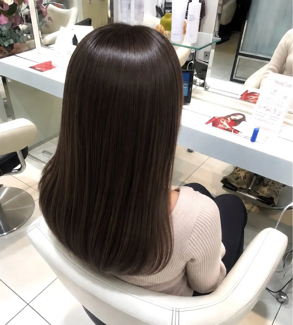 【ミニモ学割👩🏻🎓】🚺ブリーチなしワンカラー+トリートメント🫧🤎ྀི¥9,900→¥7,500の写真