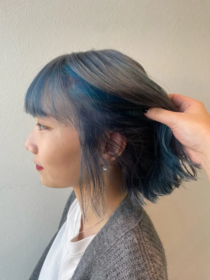 ショート カラー ヘアカラー SARA古賀店 かすみ🐬🩵のヘアスタイル