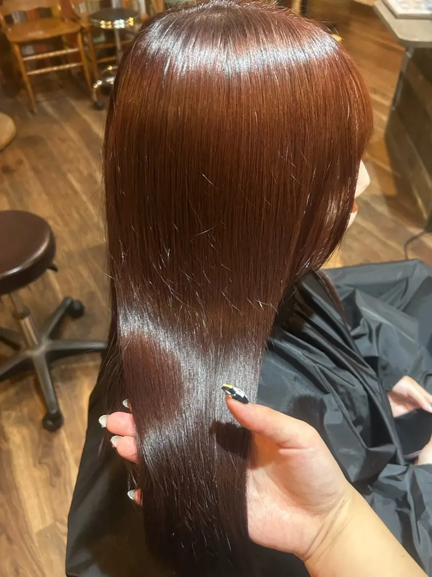 カラー ピンクカラー 🐻‍岩井 杏珠🐻‍のヘアスタイル