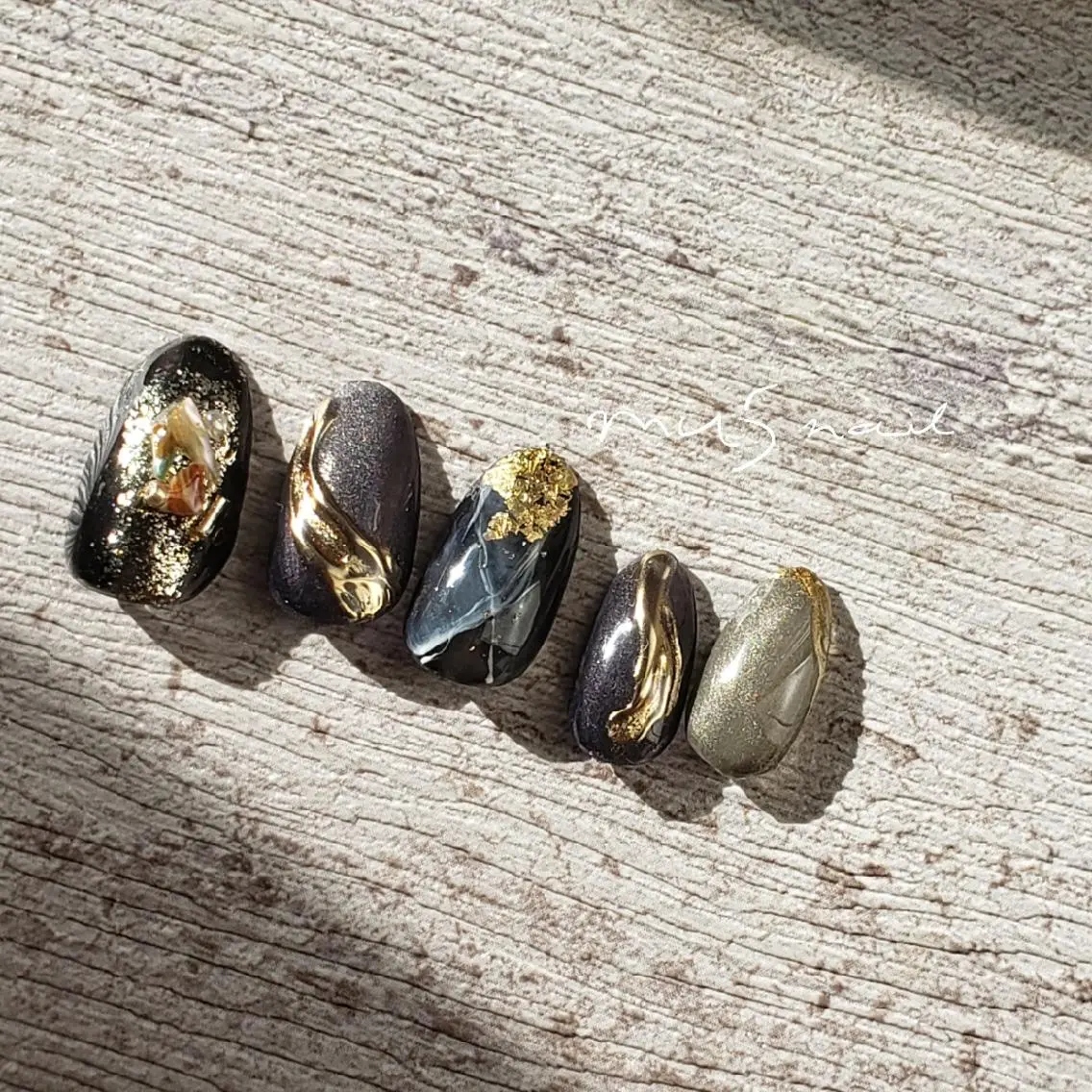 ネイル 成人式 ネイルチップ MU5-nail 金山ネイルサロンのネイルデザイン