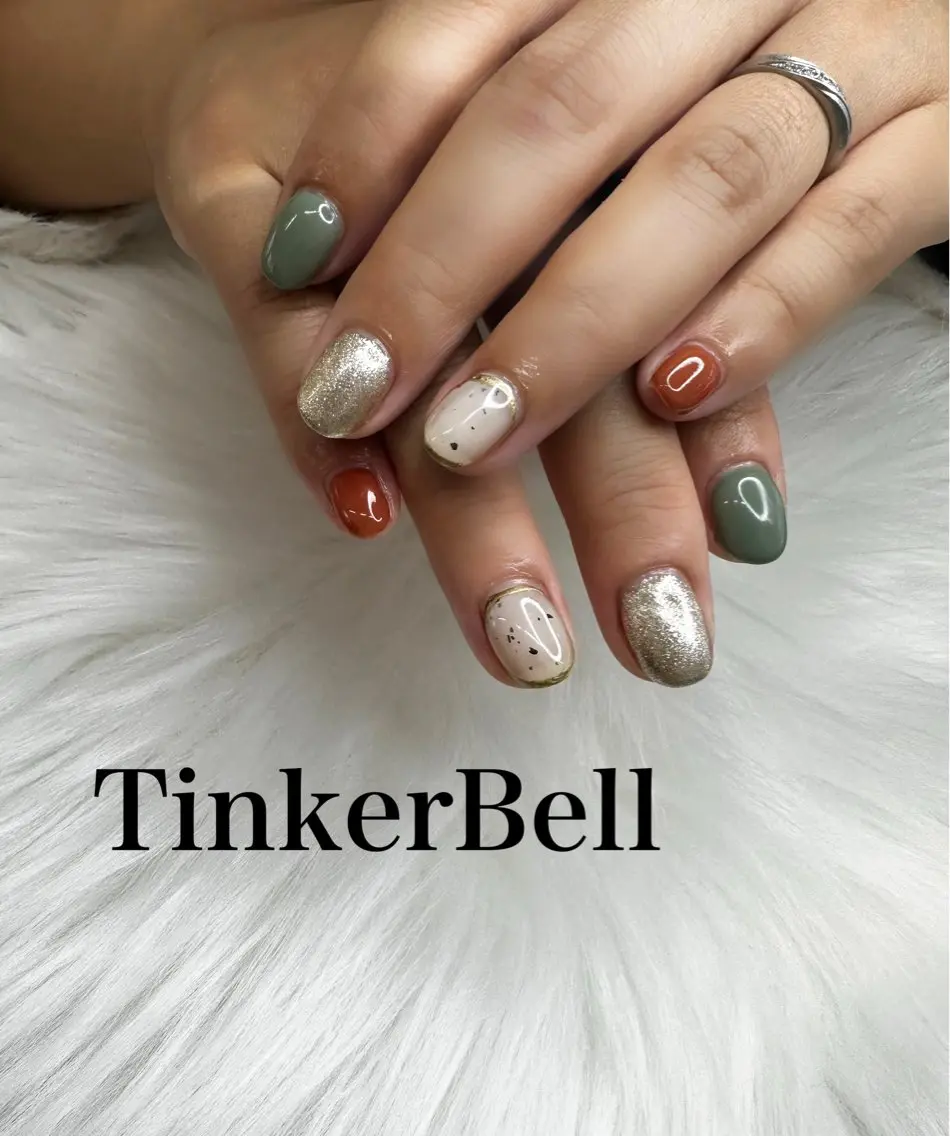 ネイル ハンドネイル Tinker Bellのネイルデザイン