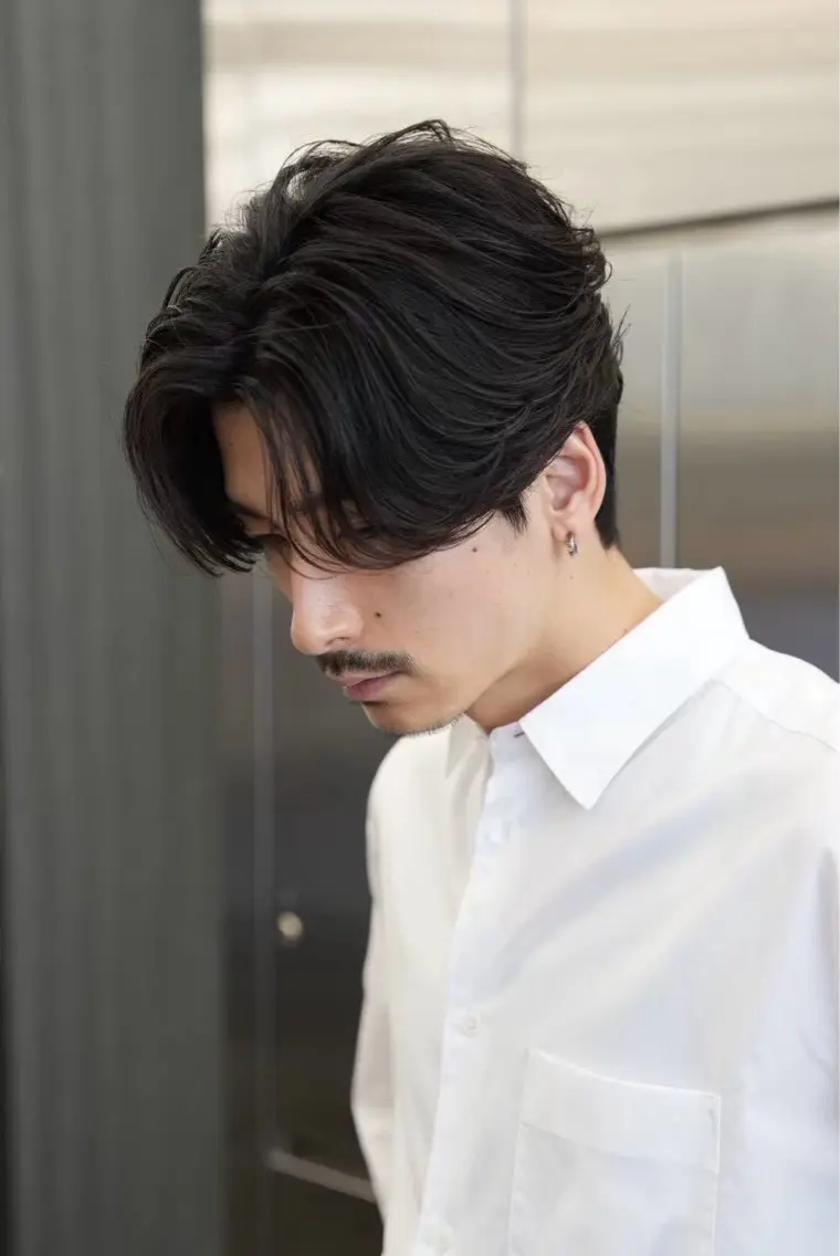 パーマ メンズ フェザーパーマ メンズ韓国風 メンズパーマ カット パーマ トリートメント 🫍林 鐘守 /銀座 メンズパーマのヘアスタイル