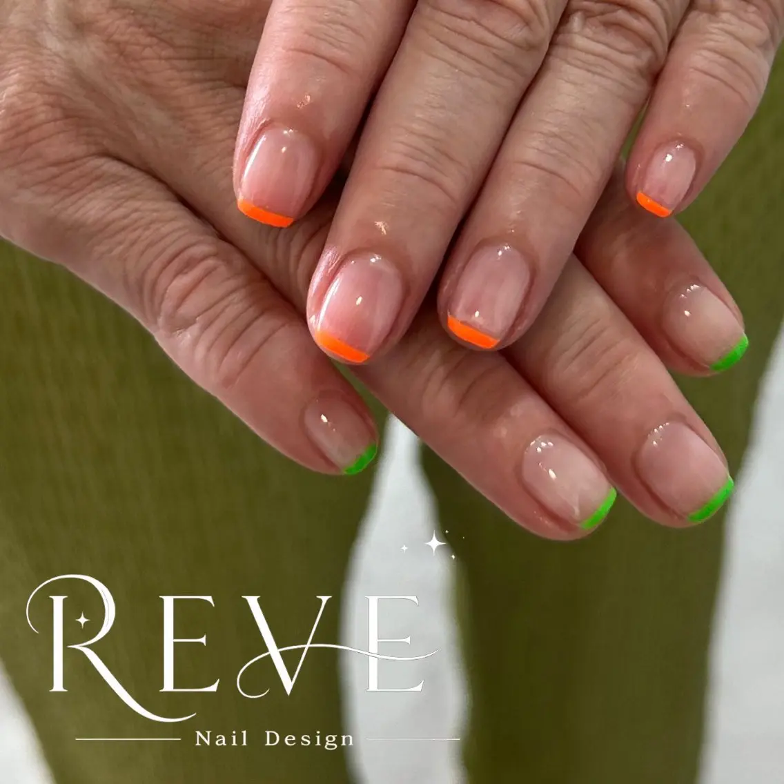 ネイル フレンチネイル ハンドネイル REVE ふうかのネイルデザイン