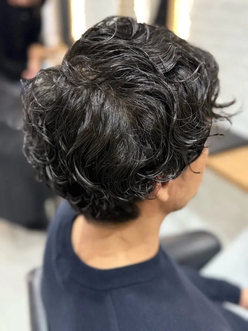 パーマ メンズ 佐藤 佑美香のヘアスタイル