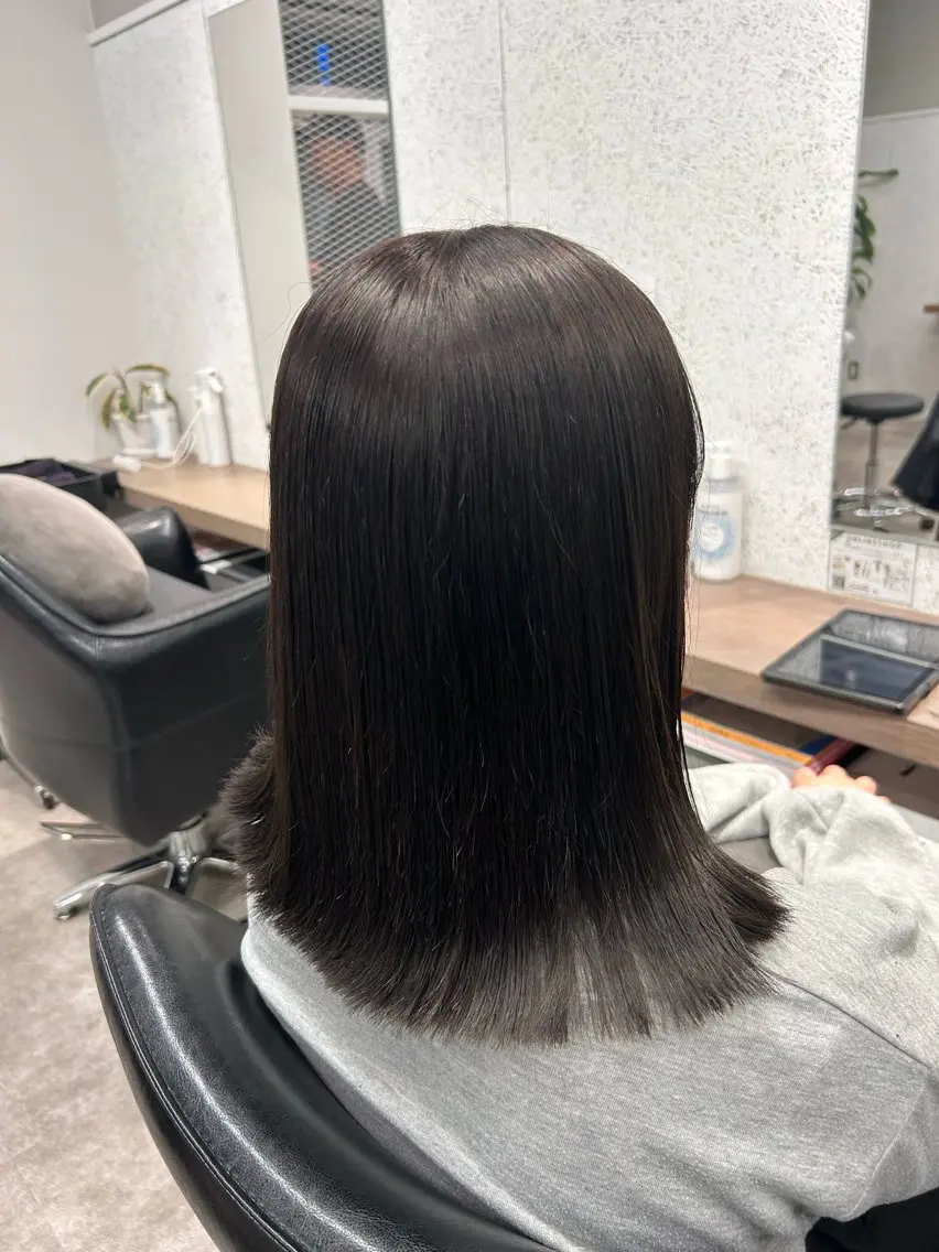 ミディアム カット トリートメント ボブ/透明感カラー/ 髪質改善/🌙/ルナのヘアスタイル