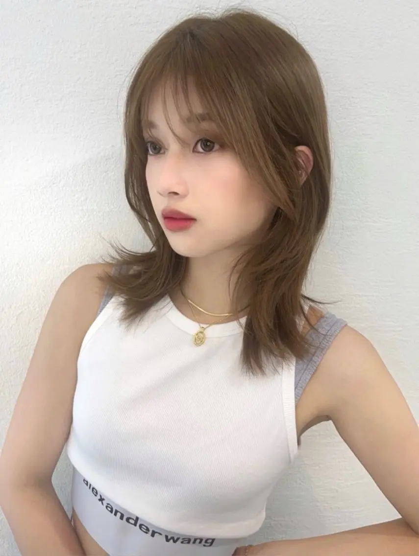 ミディアム カラー ORO千里山店/ 里見愛梨のヘアスタイル