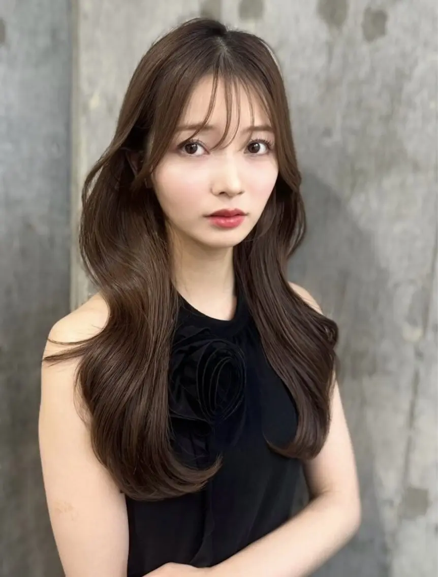 ロング 韓国風ヘア 韓国トレンド💓‪ 阿部あんじゅのヘアスタイル
