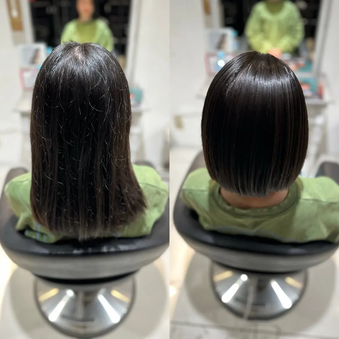 ショート ボブ 縮毛矯正 縮毛矯正 ✨美髪矯正の専門家✨ 髪質改善 松村のヘアスタイル