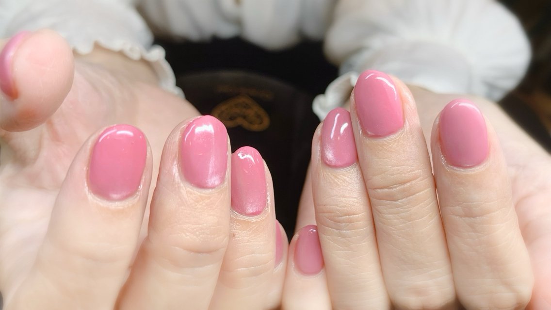 ネイル マグネットネイル ワンカラーネイル シンプルネイル ハンドネイル NAIL__ KOKOのネイルデザイン