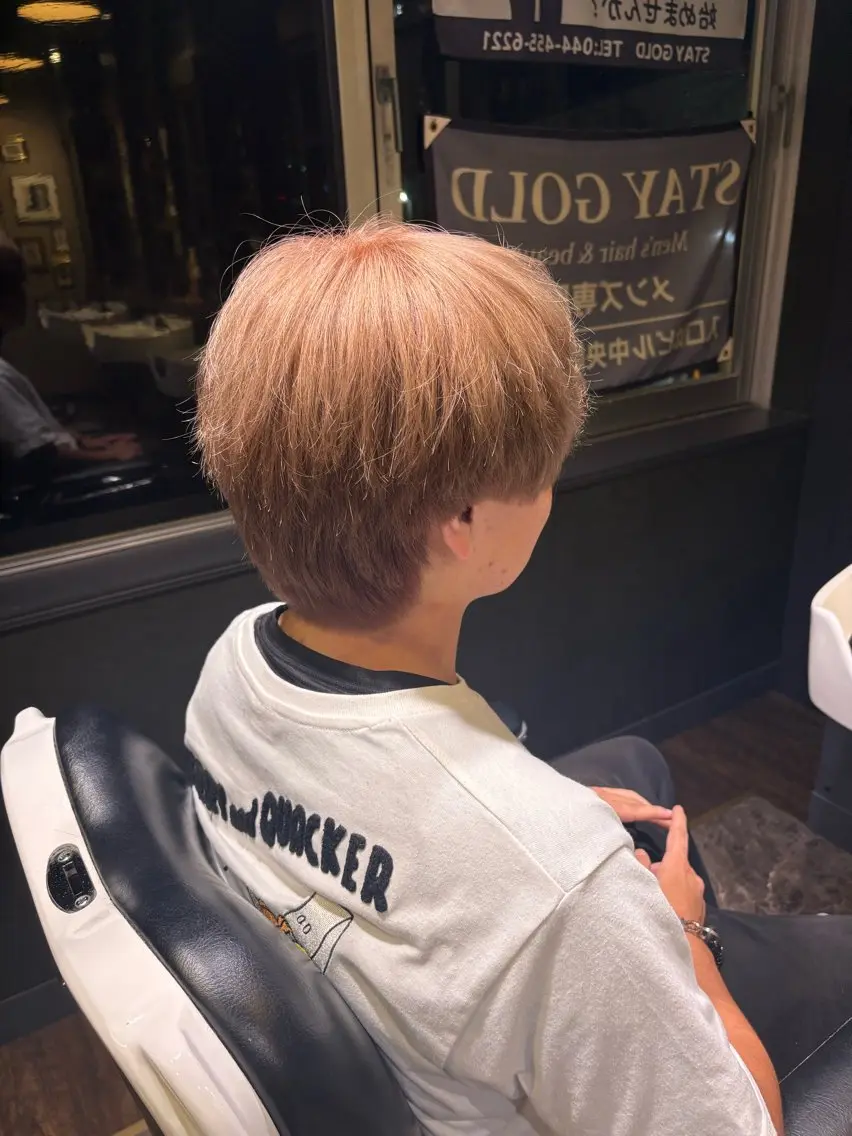 カラー メンズ マッシュウルフ マッシュ メンズウルフカット ウルフカット カット メンズ　新百合ヶ丘 HIBIKIのヘアスタイル
