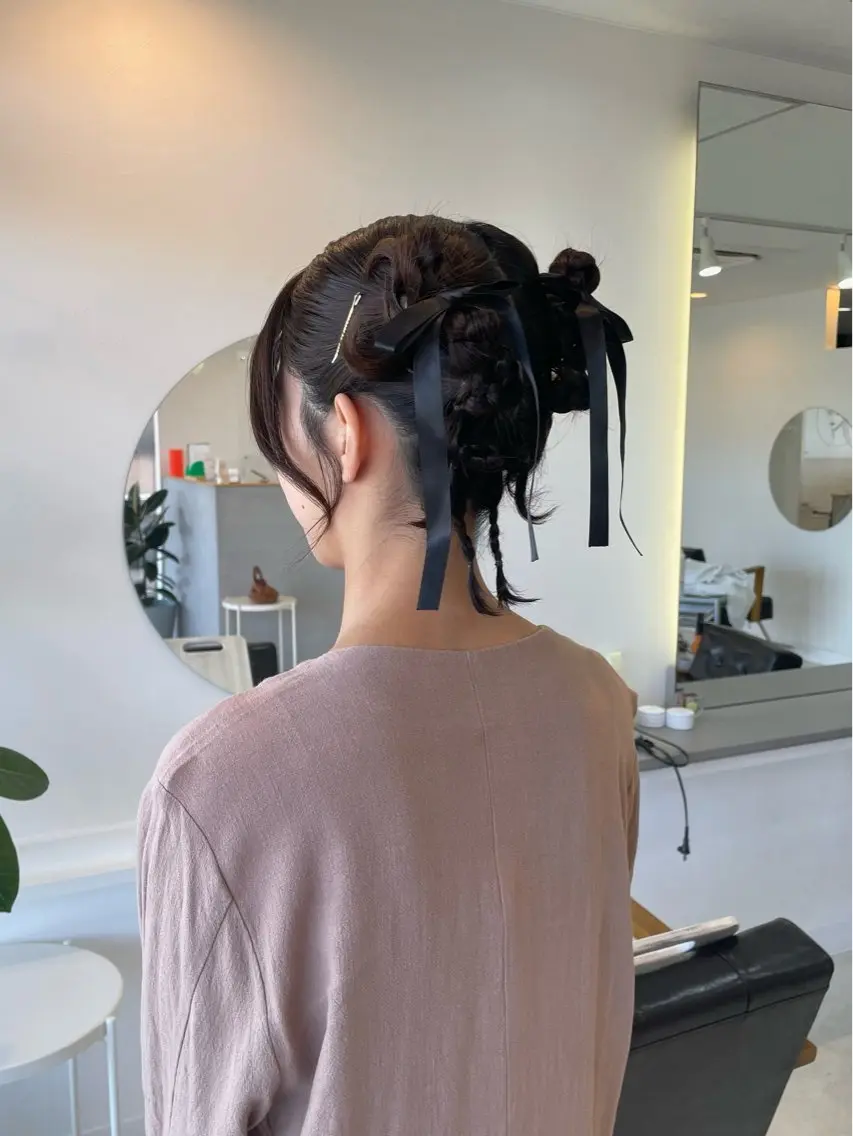 【アレンジメニュー】-ヘアセット-の写真