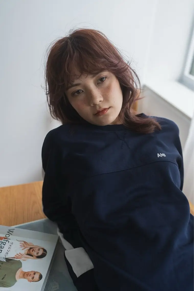 セミロング カラー パーマ 💛🤍U too e’s /店長🧸のヘアスタイル