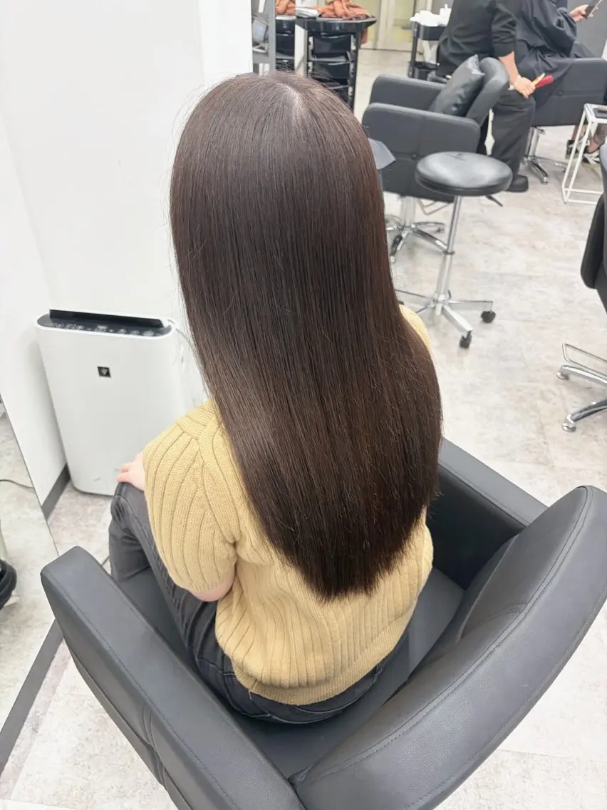 ロング カット ヘアカラー トリートメント ,comma rinka💖✨のヘアスタイル