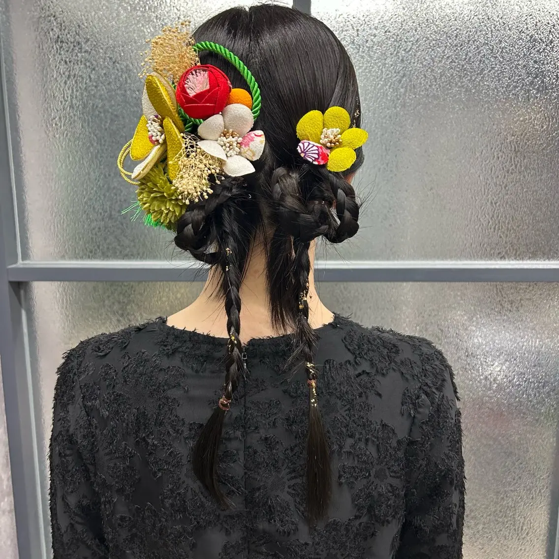 セミロング ヘアアレンジ 成人式 ヘアセット SHANTi 飯塚 ヘアセット/髪質改善のヘアスタイル