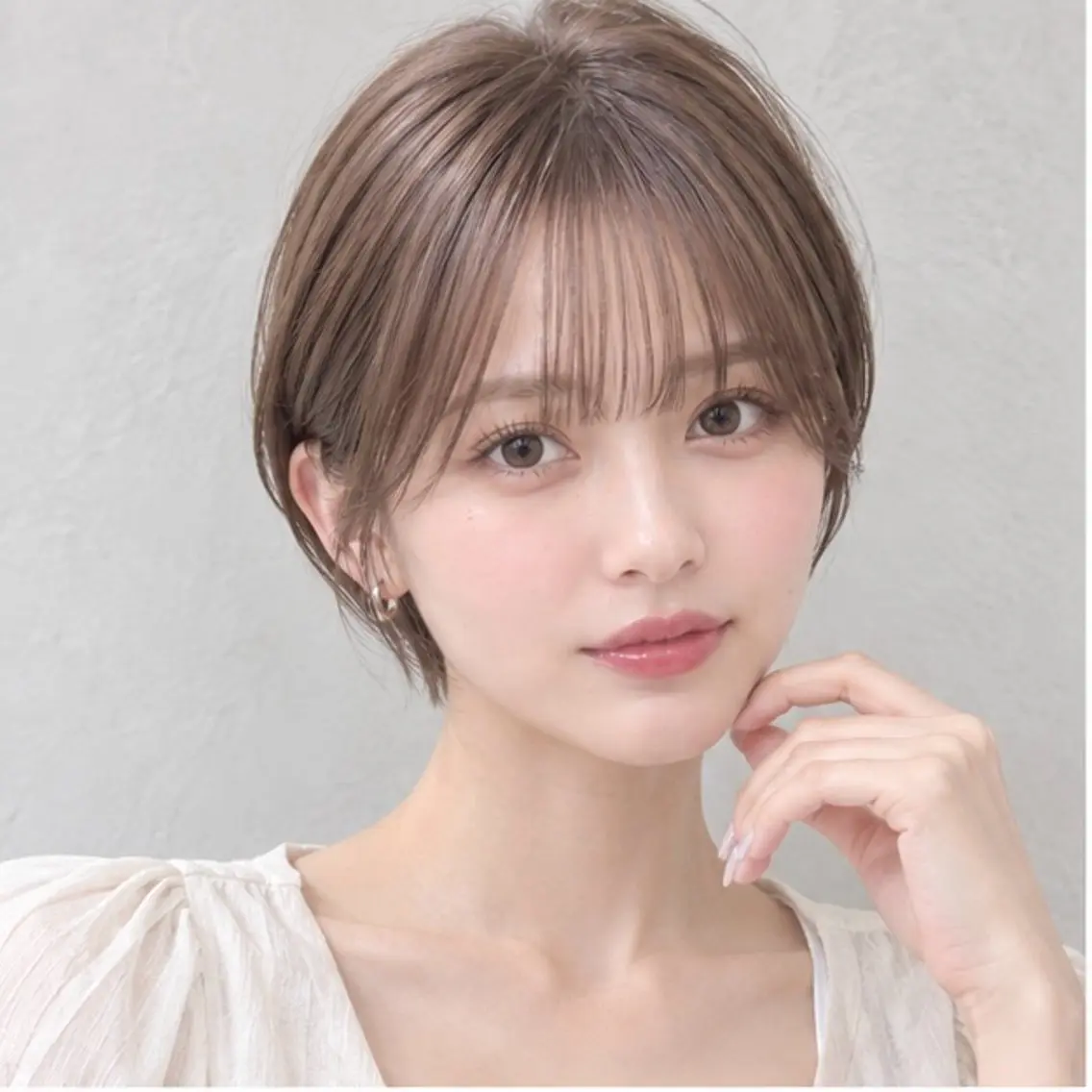 『1番人気』似合わせカット+透明感カラー+トリートメントの写真