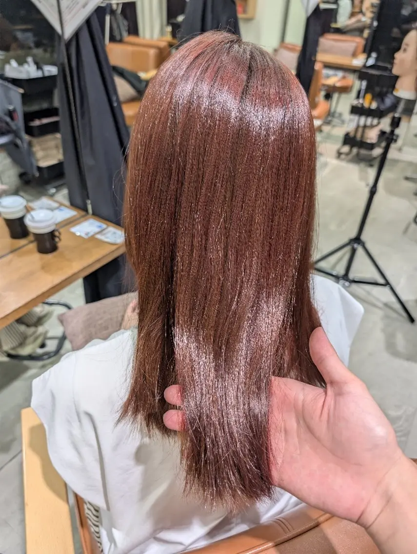 セミロング カラー ヘアカラー トリートメント カラー/銀座 /あおいのヘアスタイル