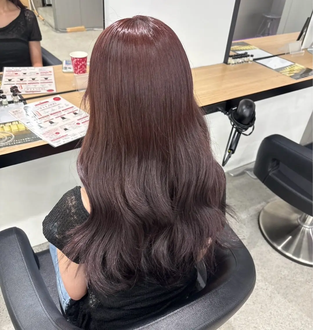 ロング ヘアカラー miku/ラベンダー 透明感カラー🪻❤︎のヘアスタイル