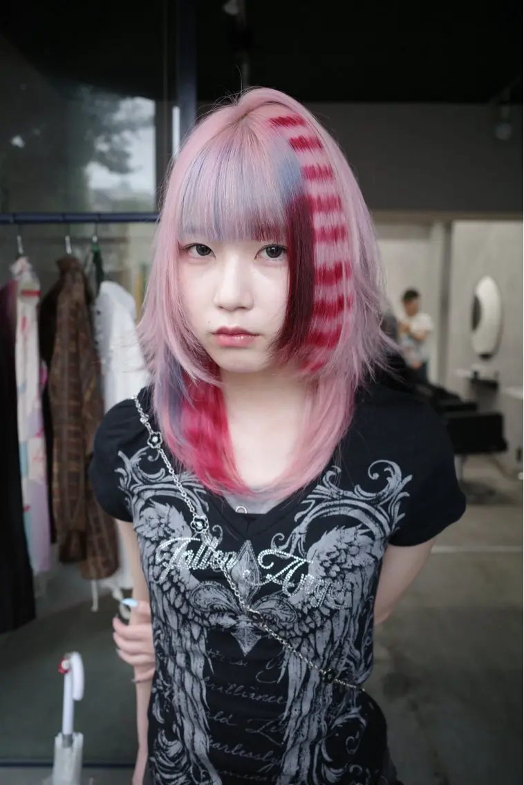 ロング カラー ヘアカラー 梅田デザインカラー 🌈🏆ヒノキのヘアスタイル
