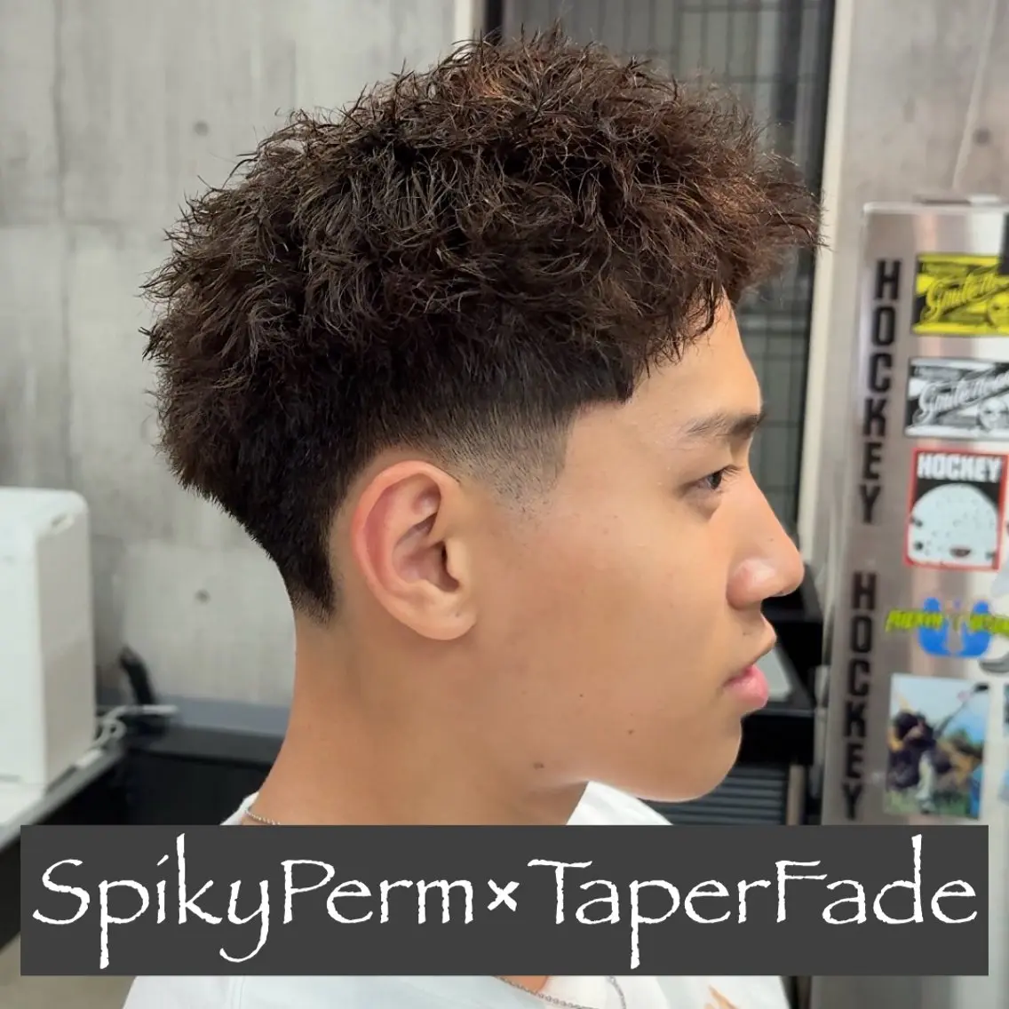 ショート パーマ ヘアアレンジ メンズ MENIN メンズ サロン　望月　涼太のヘアスタイル