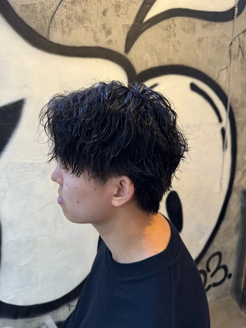 ショート パーマ メンズ 【モデル大募集🔥】 kearny錦糸町のヘアスタイル