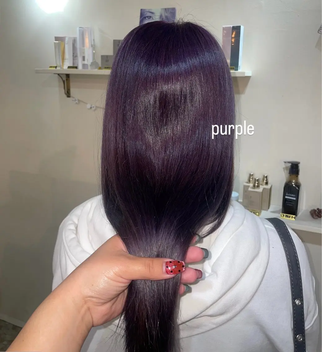 ロング カラー ピンクカラー 透明感カラー☆スパ☆ 石上遥楓のヘアスタイル