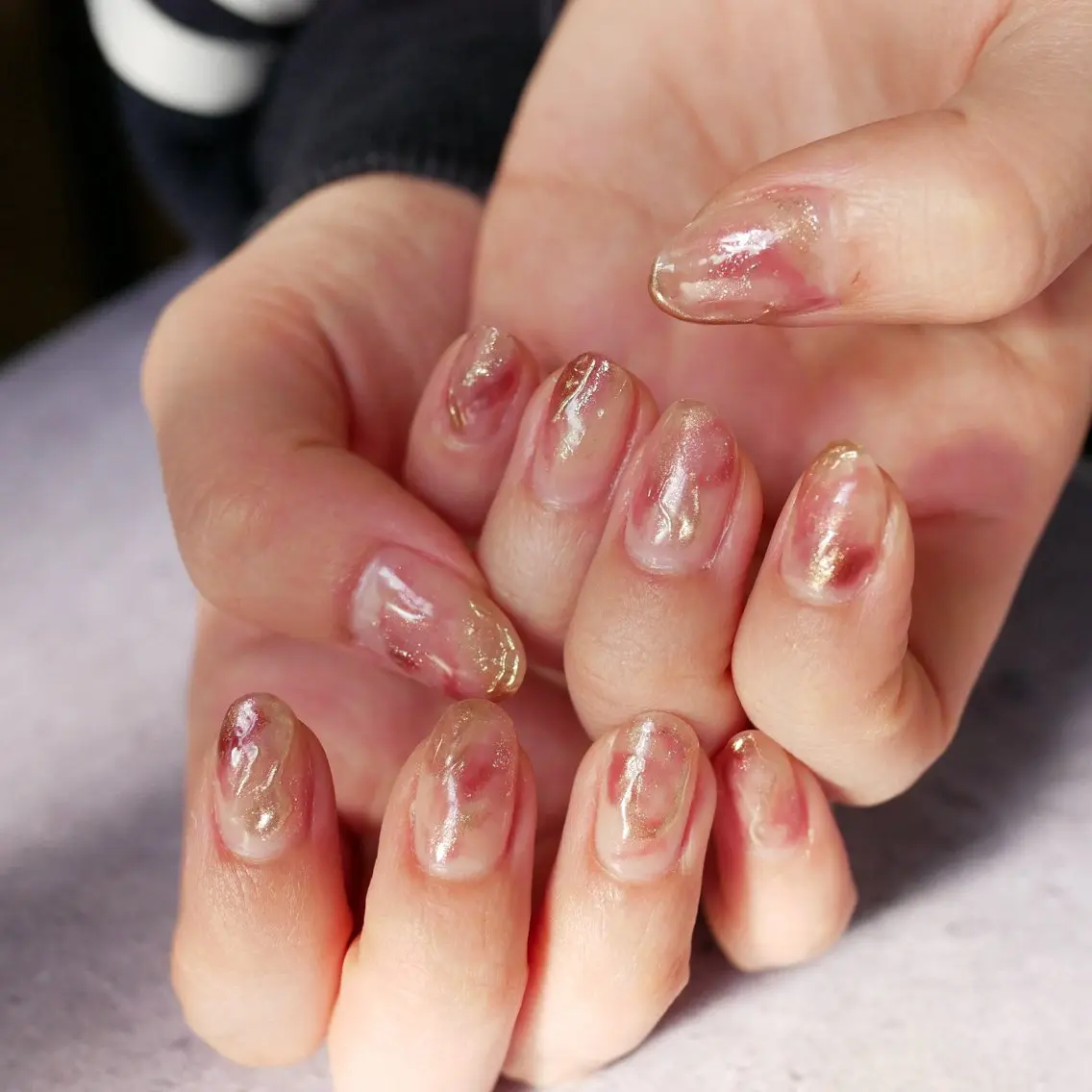 ネイル ニュアンスネイル 鈴木 彪雅のネイルデザイン
