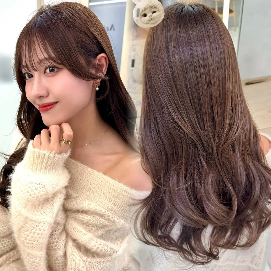 カラー 顔周り🇰🇷韓国 レイヤー/いづみ💞のヘアスタイル