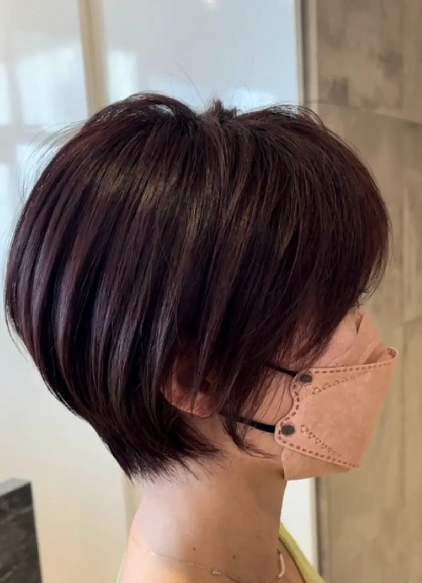 ショート ショートヘア カット 透明感カラー🌿‬ 似合わせ特化/‬荒砂のヘアスタイル