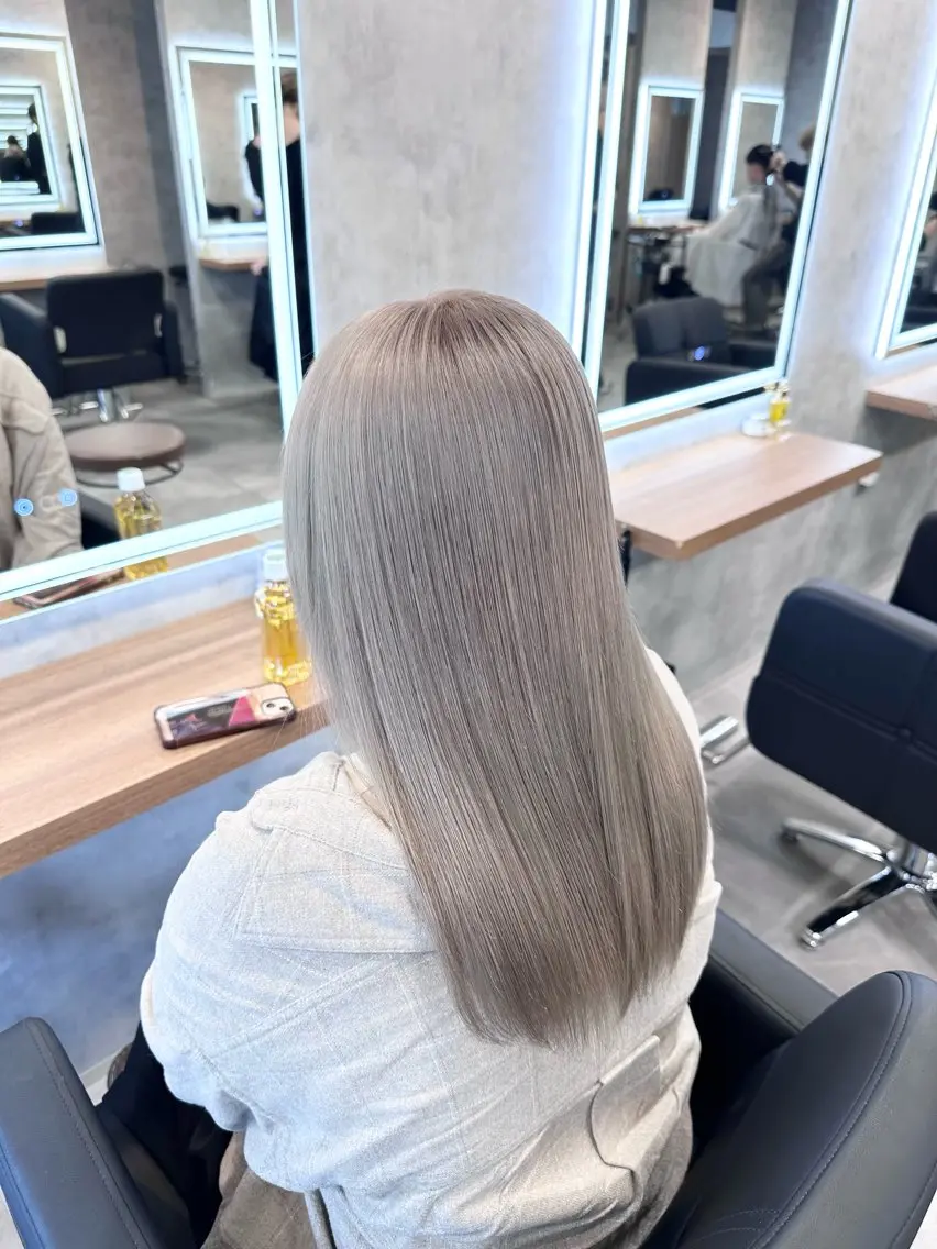 カラー ハイトーンカラー ヘアカラー 似合わせ×艶髪 YASUAKIのヘアスタイル