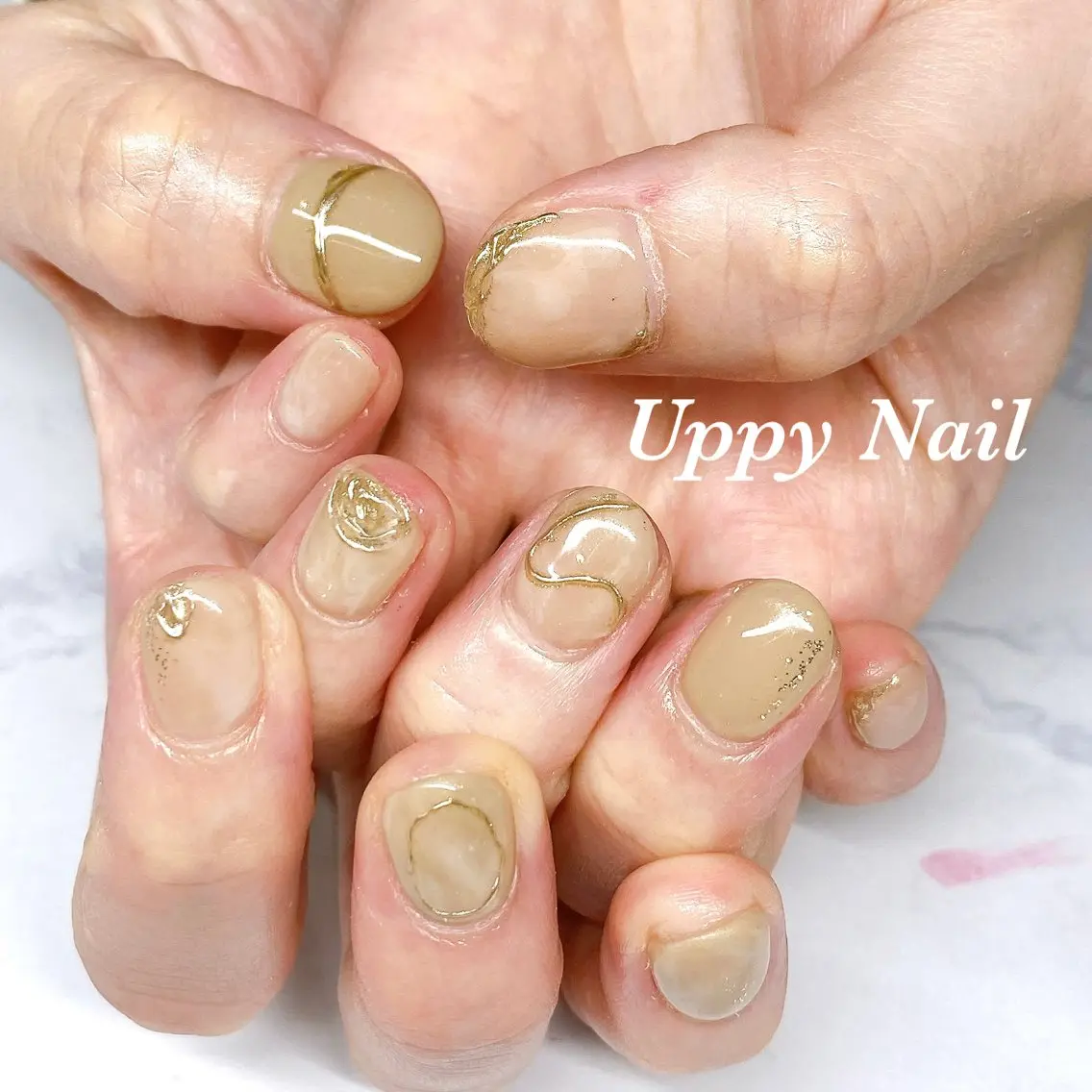 ネイル ニュアンスネイル ハンドネイル Uppy Nail ukyoのネイルデザイン